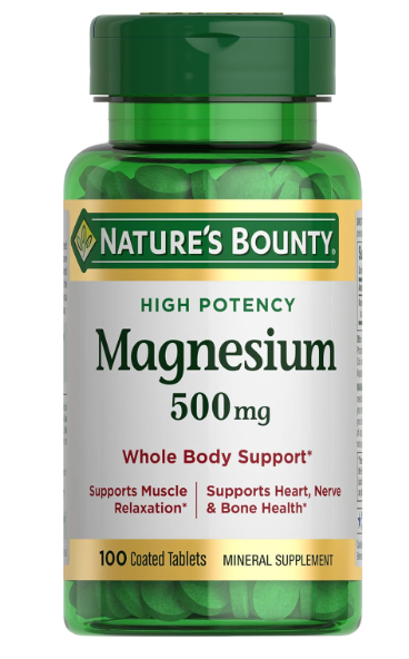 Nature’s Bounty Magnesium 500mg (100 Count)/24pk