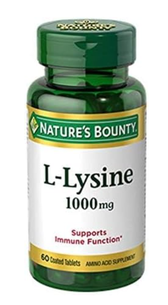 Nature’s Bounty L-Lysine 1000mg (60 Count)/24pk