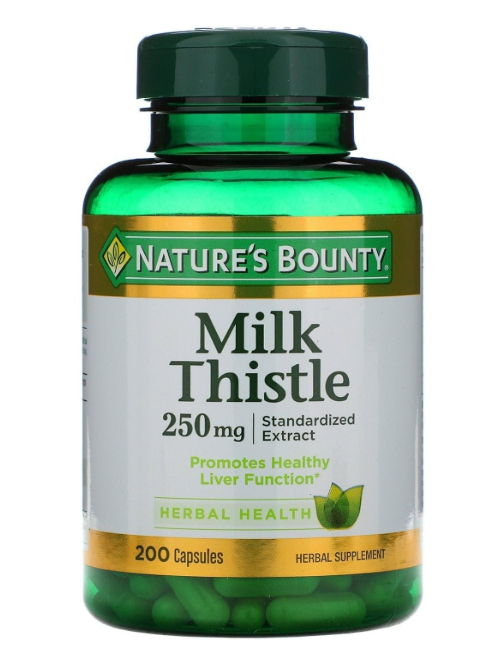 Nature’s Bounty Milk Thistle 250mg (200 Count)/24pk