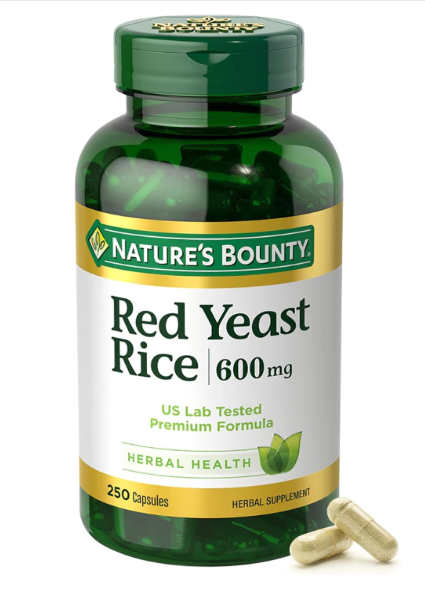 Nature’s Bounty Red Yeast Rice 600mg (250 Count)/12pk