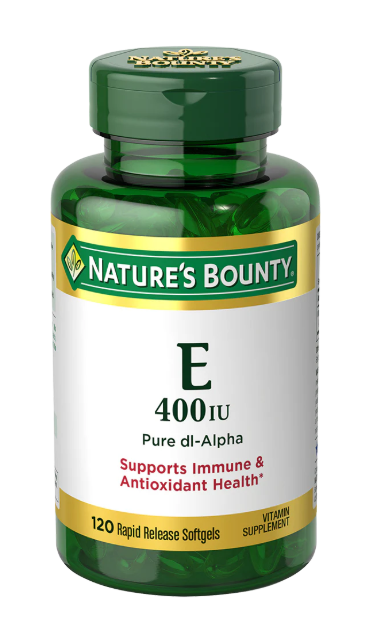 Nature’s Bounty Vitamin E Softgels (400 IU, 120 Count, 2 Pack)/24pk