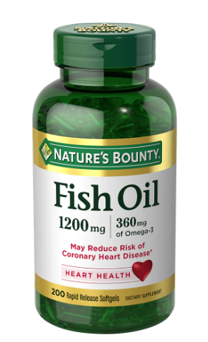 Nature’s Bounty Fish Oil 1200 mg (200 Softgels)/12pk