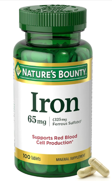 Nature’s Bounty Iron 65mg (100 Tablets)