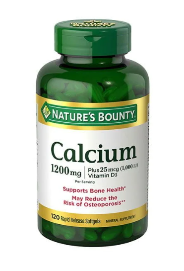 Nature’s Bounty Calcium 1200mg (120 Count)/24pk