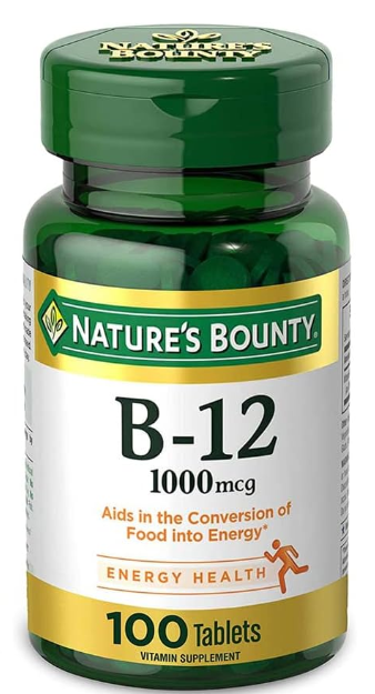 Nature’s Bounty Vitamin B12 1000mcg (100 Count)/24pk