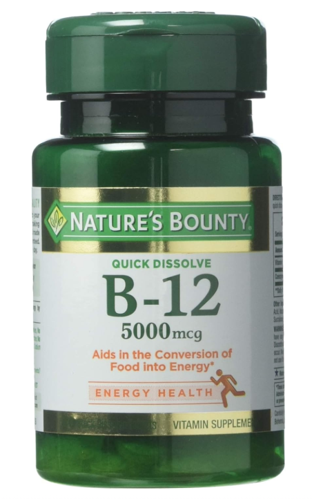 Nature’s Bounty Vitamin B-12 5000 mcg (40 tablets)/24pk