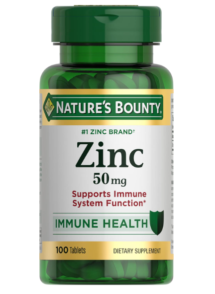 Nature’s Bounty Zinc 50mg (100 Tablets)