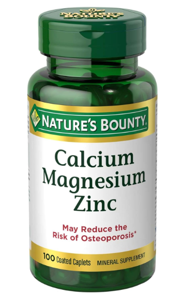 Nature's Bounty Calcium Magnesium & Zinc (100 Caplets)