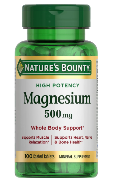 Nature's Bounty Magnesium 500mg 100 count